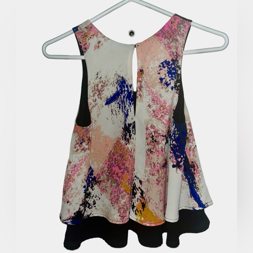 Bar lll Keyhole Sleeveless Blousy Top Size XS